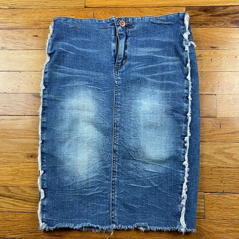 RAMPAGE 90s Vintage Jean Midi skirt Size Small